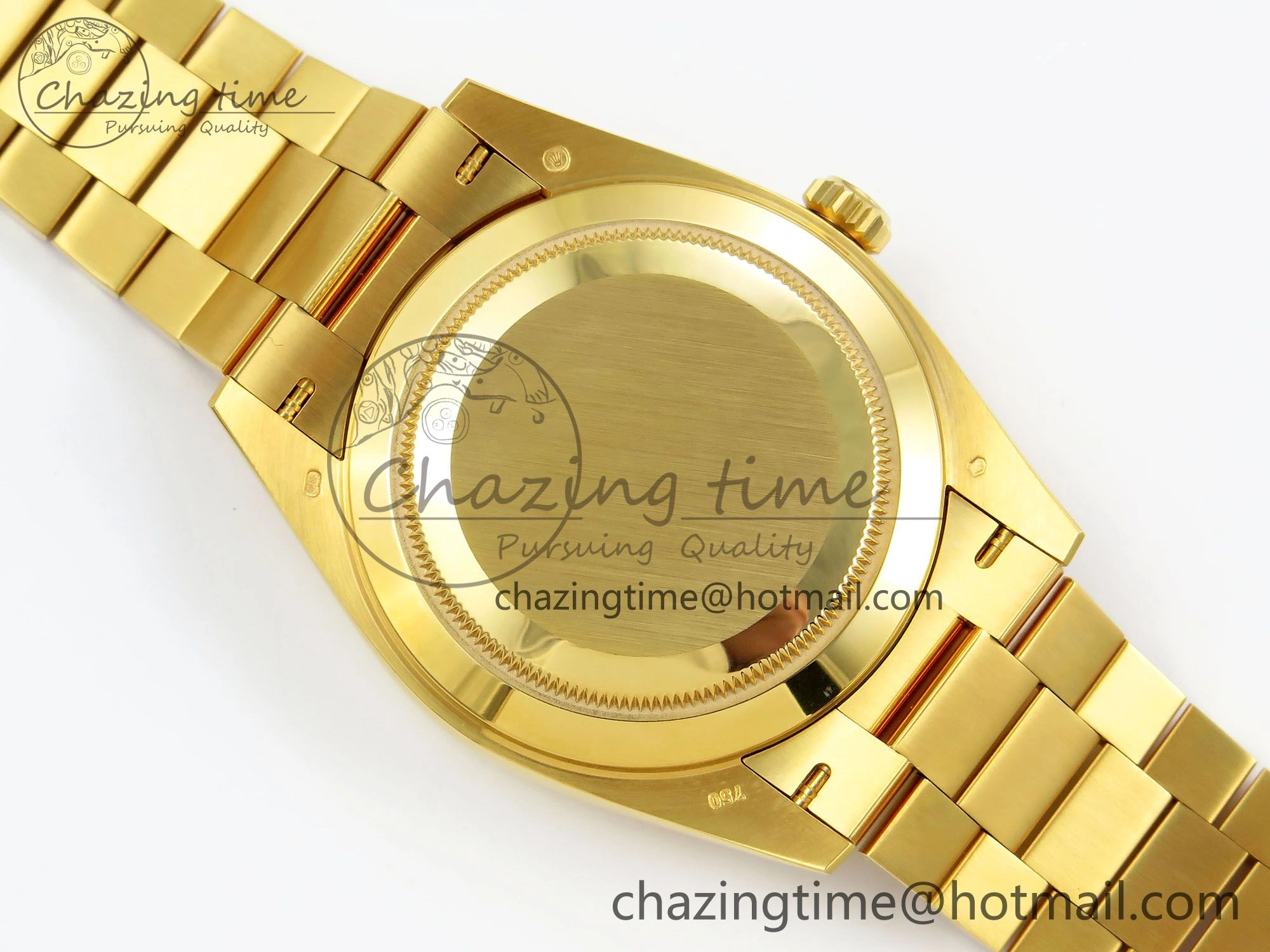 Day Date 40 YG 228238 ARF 1:1 Best Edition Green Roman Dial on President Bracelet VR3255 (Gain Weight)
