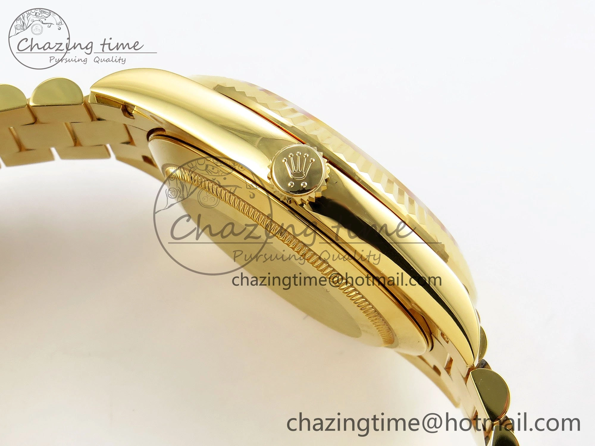 Day Date 40 YG 228238 ARF 1:1 Best Edition YG Roman Dial on President Bracelet VR3255
