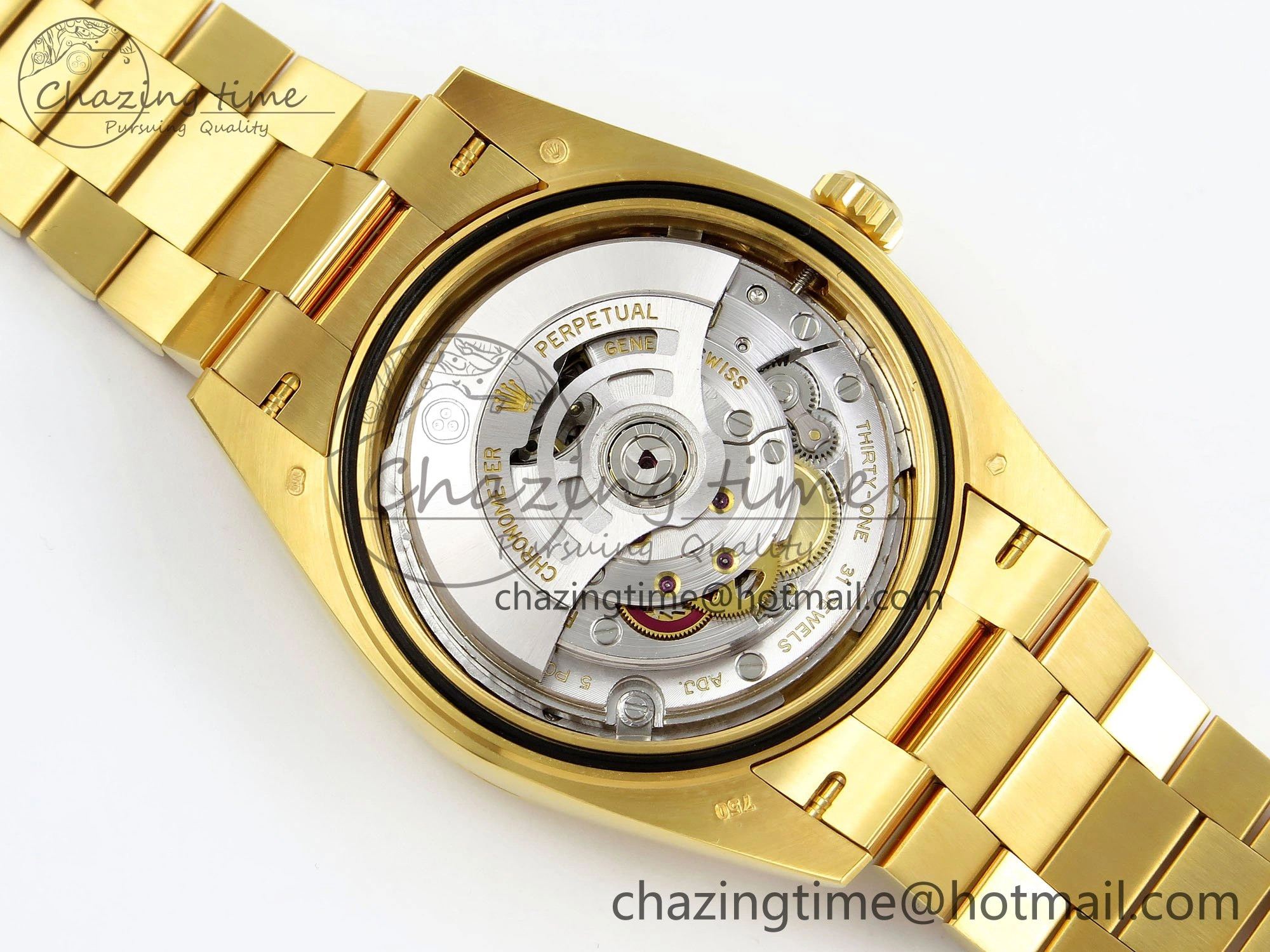 Day Date 40 YG 228238 ARF 1:1 Best Edition YG Roman Dial on President Bracelet VR3255