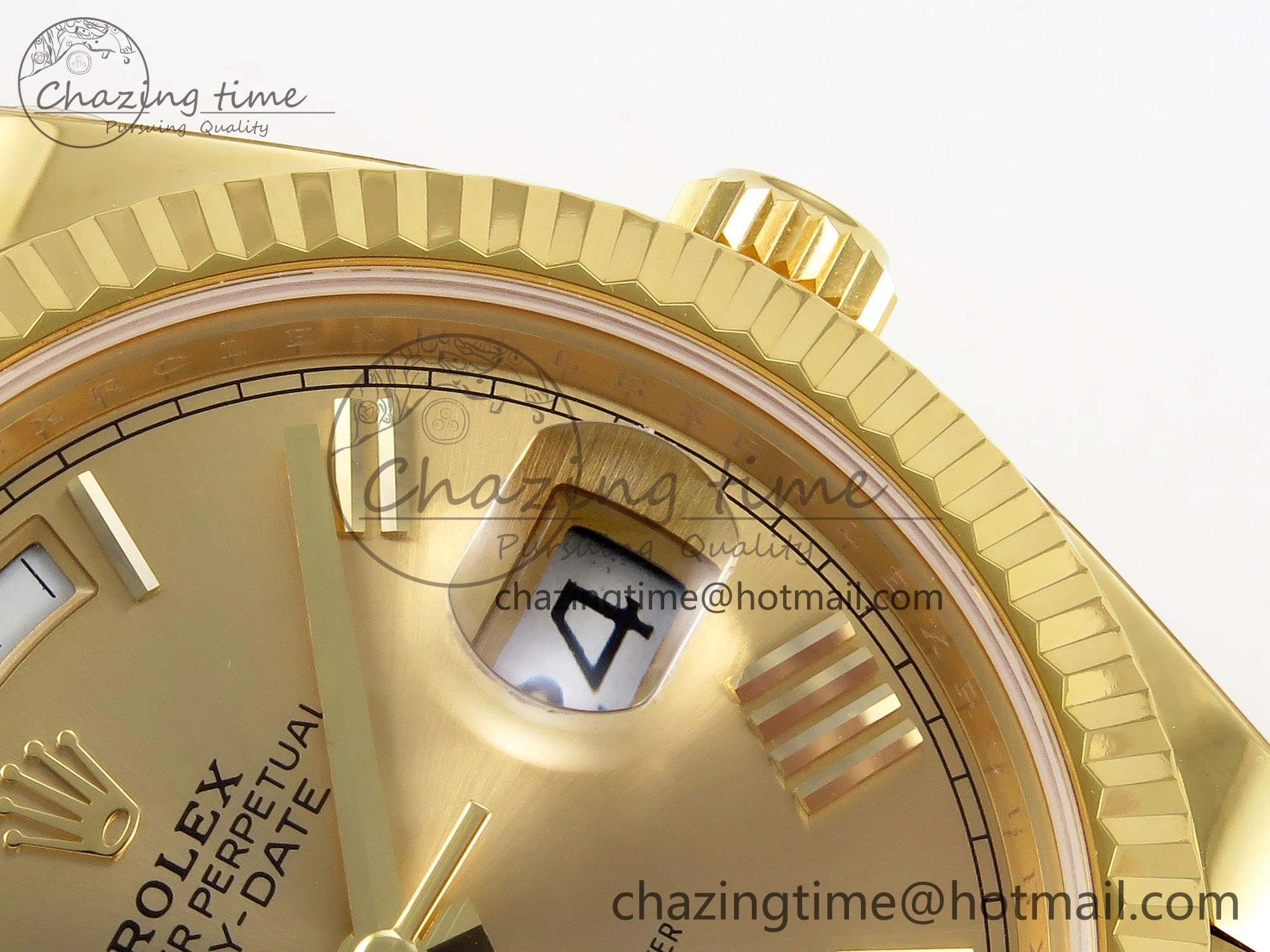 Day Date 40 YG 228238 ARF 1:1 Best Edition YG Roman Dial on President Bracelet VR3255