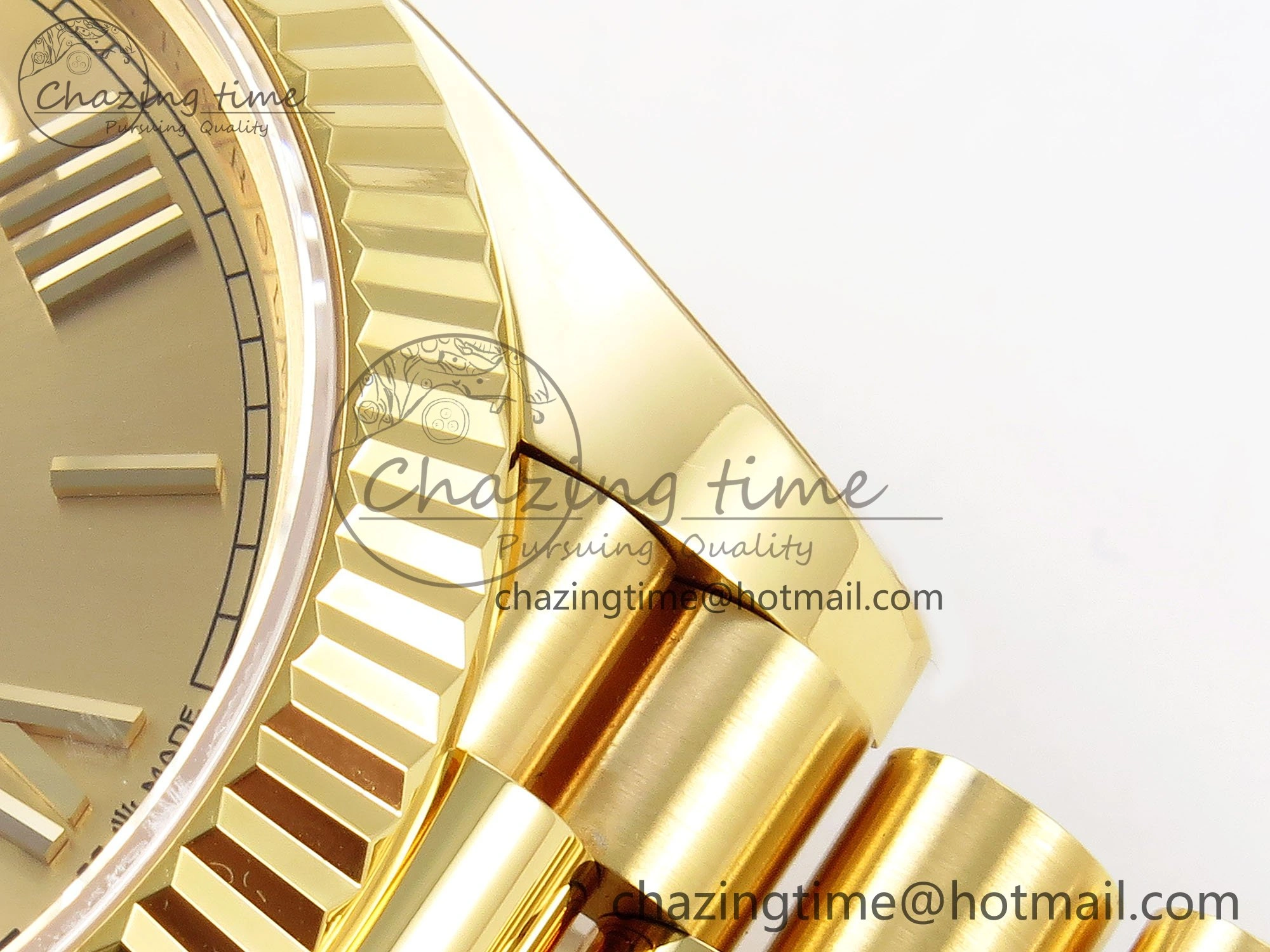 Day Date 40 YG 228238 ARF 1:1 Best Edition YG Roman Dial on President Bracelet VR3255