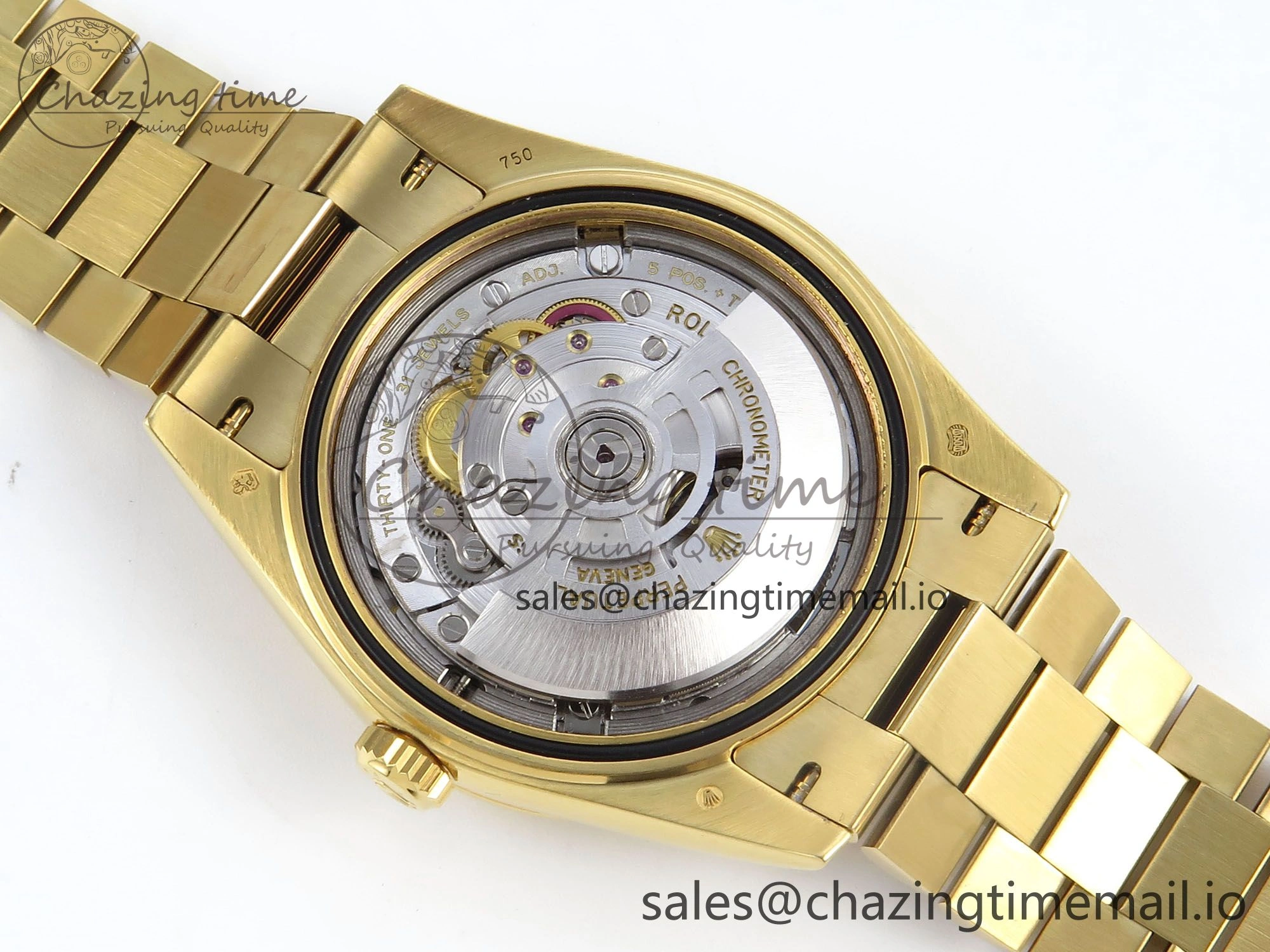 Day Date 40 YG 228238 KF 1:1 Best Edition Green Ombre Dial on President Bracelet VR3255 (Gain Weight)