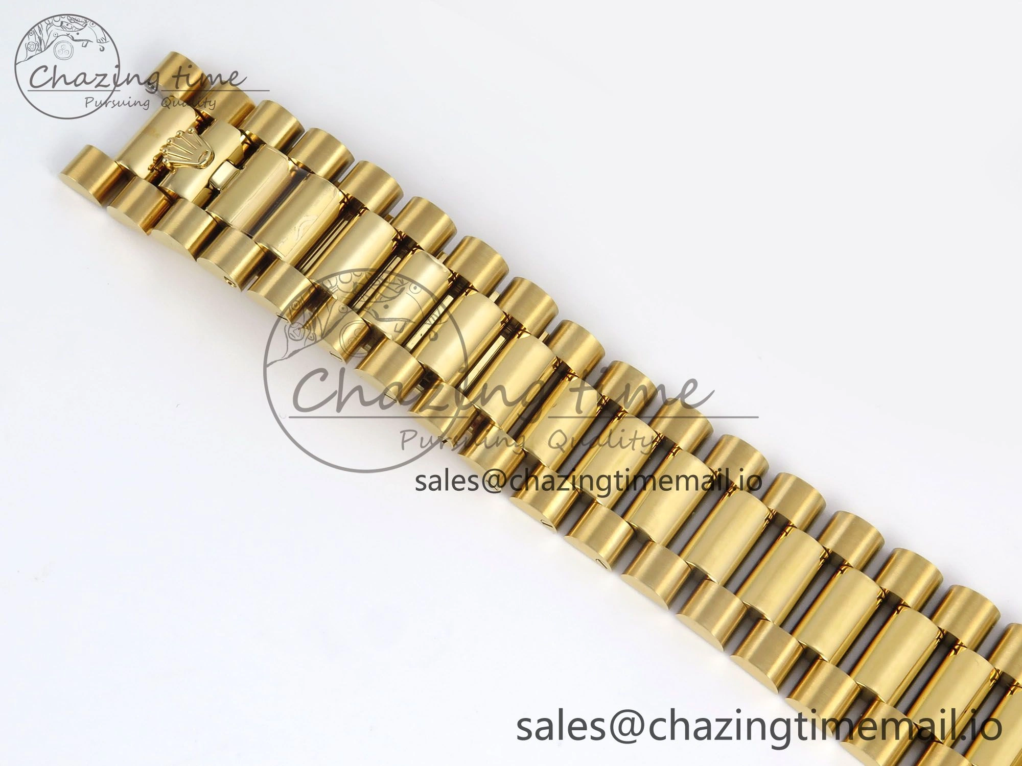 Day Date 40 YG 228238 KF 1:1 Best Edition Green Roman Dial on President Bracelet VR3255 (Gain Weight)