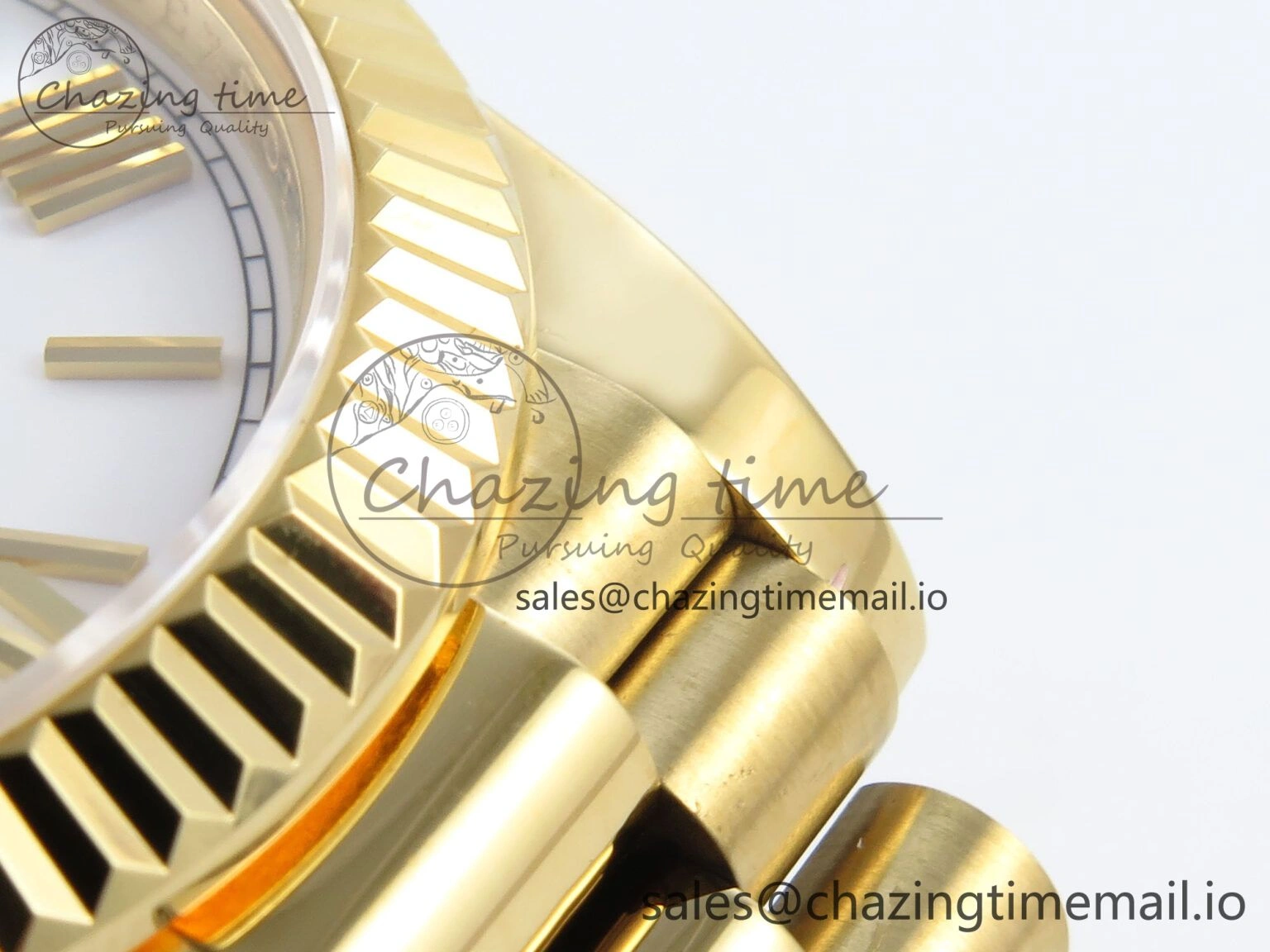 Day Date 40 YG 228238 KF 1:1 Best Edition White Roman Dial on President Bracelet VR3255 (Gain Weight)
