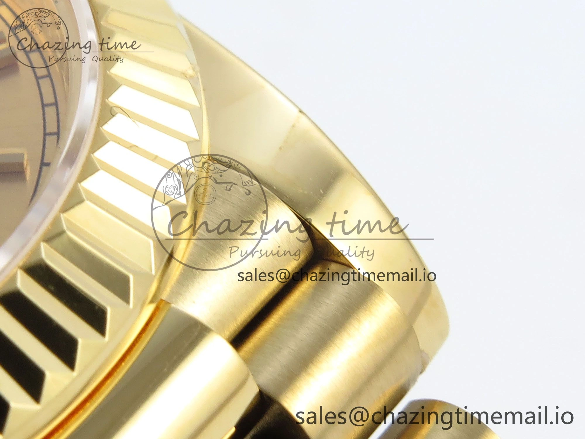 Day Date 40 YG 228238 KF 1:1 Best Edition YG Roman Dial on President Bracelet VR3255 (Gain Weight)