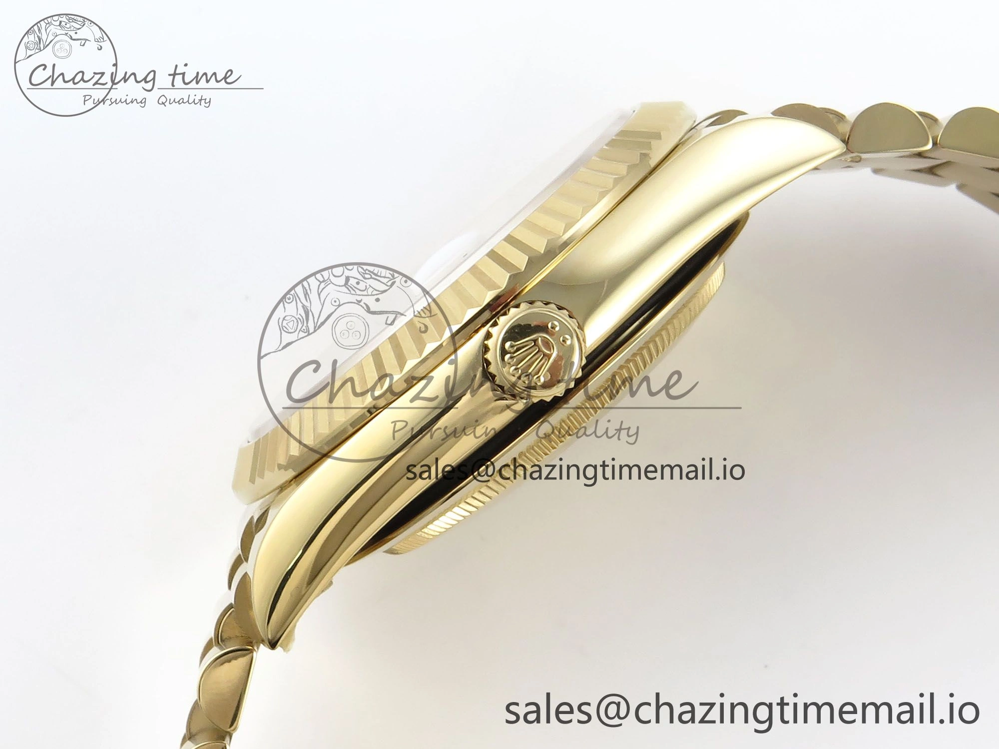 Day Date 40 YG 228238 Noob 1:1 Best Edition Green Ombre Roman Dial on President Bracelet A2836 (Gain Weight)