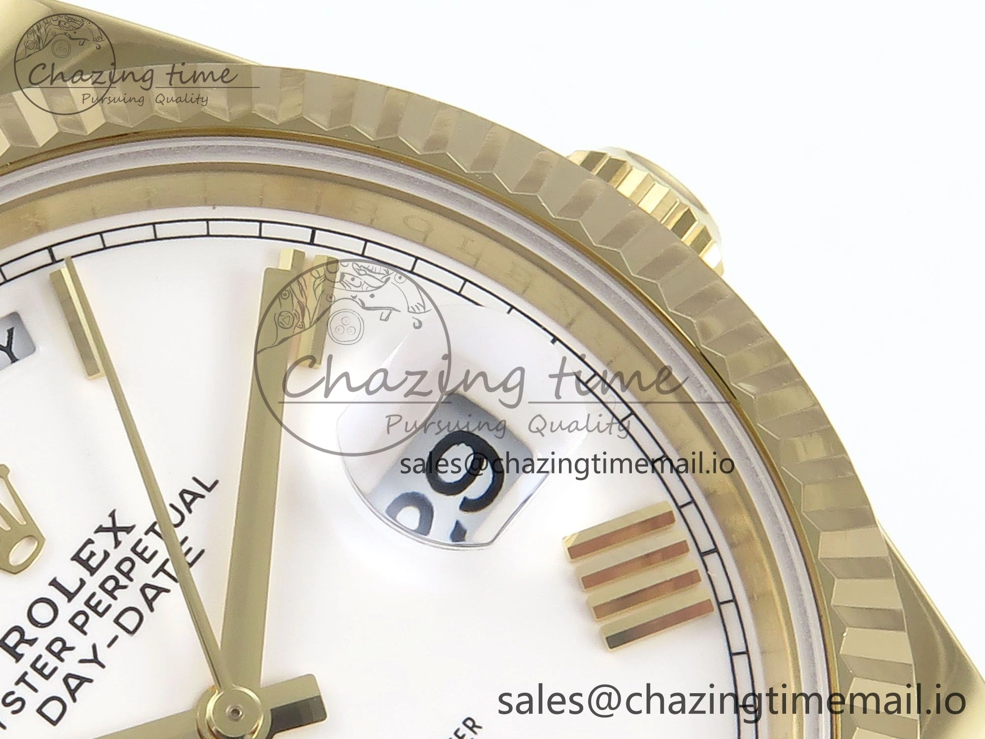 Day Date 40 YG 228238 Noob 1:1 Best Edition White Roman Dial on President Bracelet A2836 (Gain Weight)