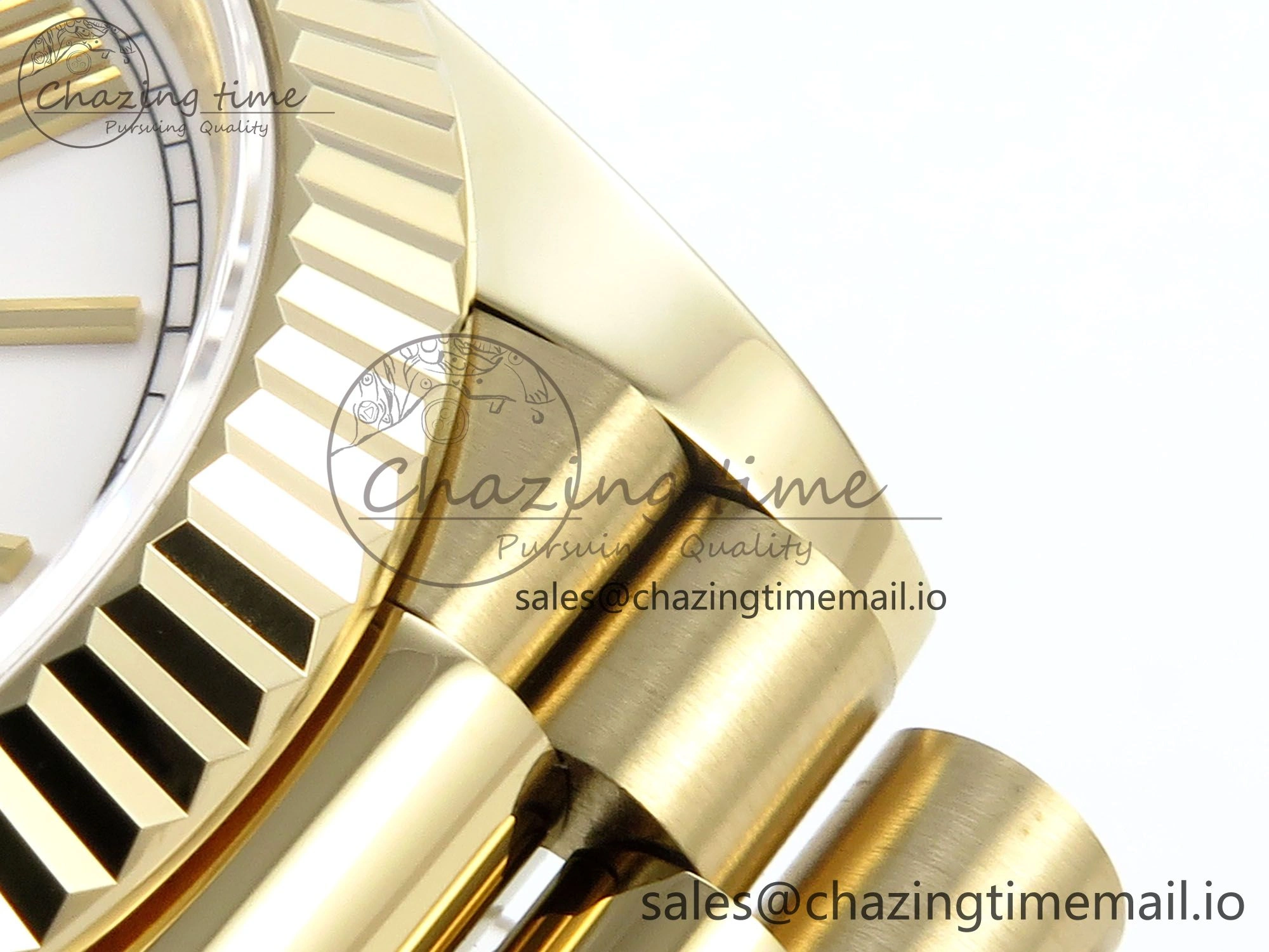 Day Date 40 YG 228238 Noob 1:1 Best Edition White Roman Dial on President Bracelet A2836 (Gain Weight)