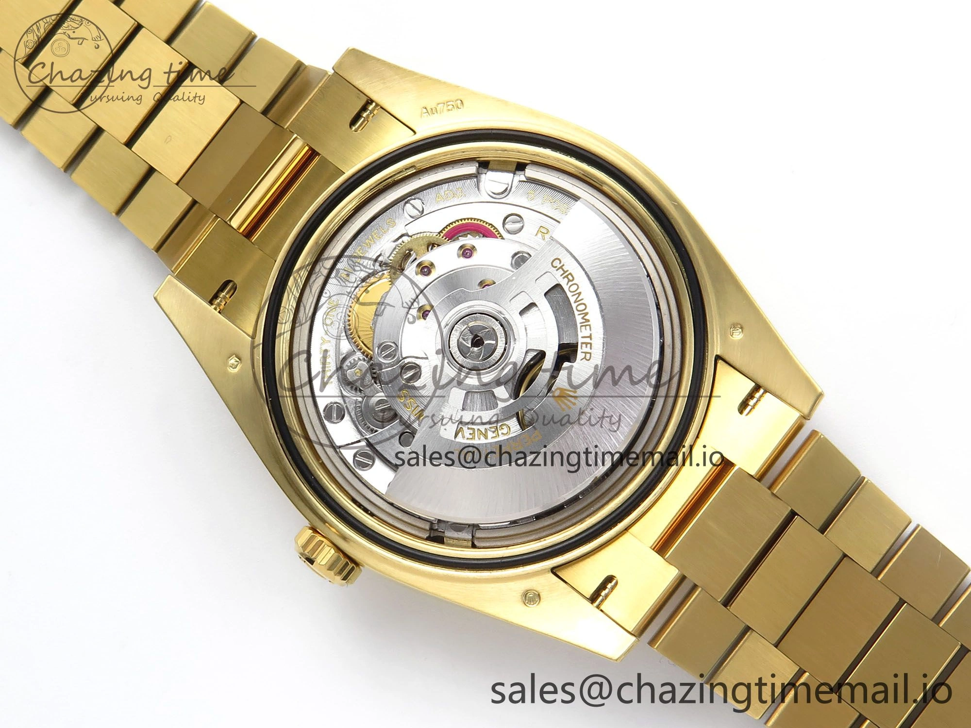Day Date 40 YG 228238 THBF 1:1 Best Edition Black Crystal Dial on President Bracelet VR3255 V3 (Gain Weight)