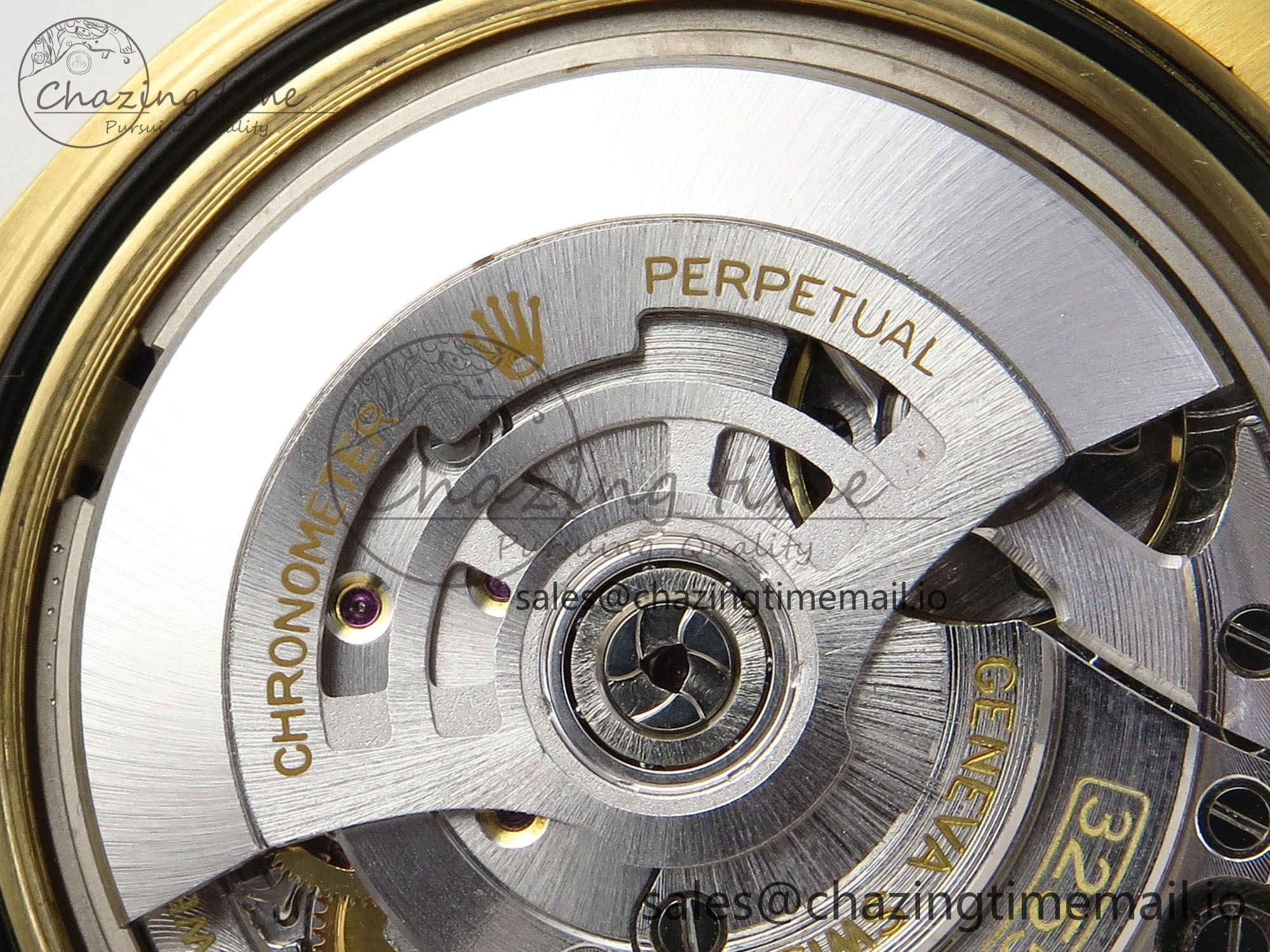 Day Date 40 YG 228238 THBF 1:1 Best Edition Black Crystal Dial on President Bracelet VR3255 V3 (Gain Weight)