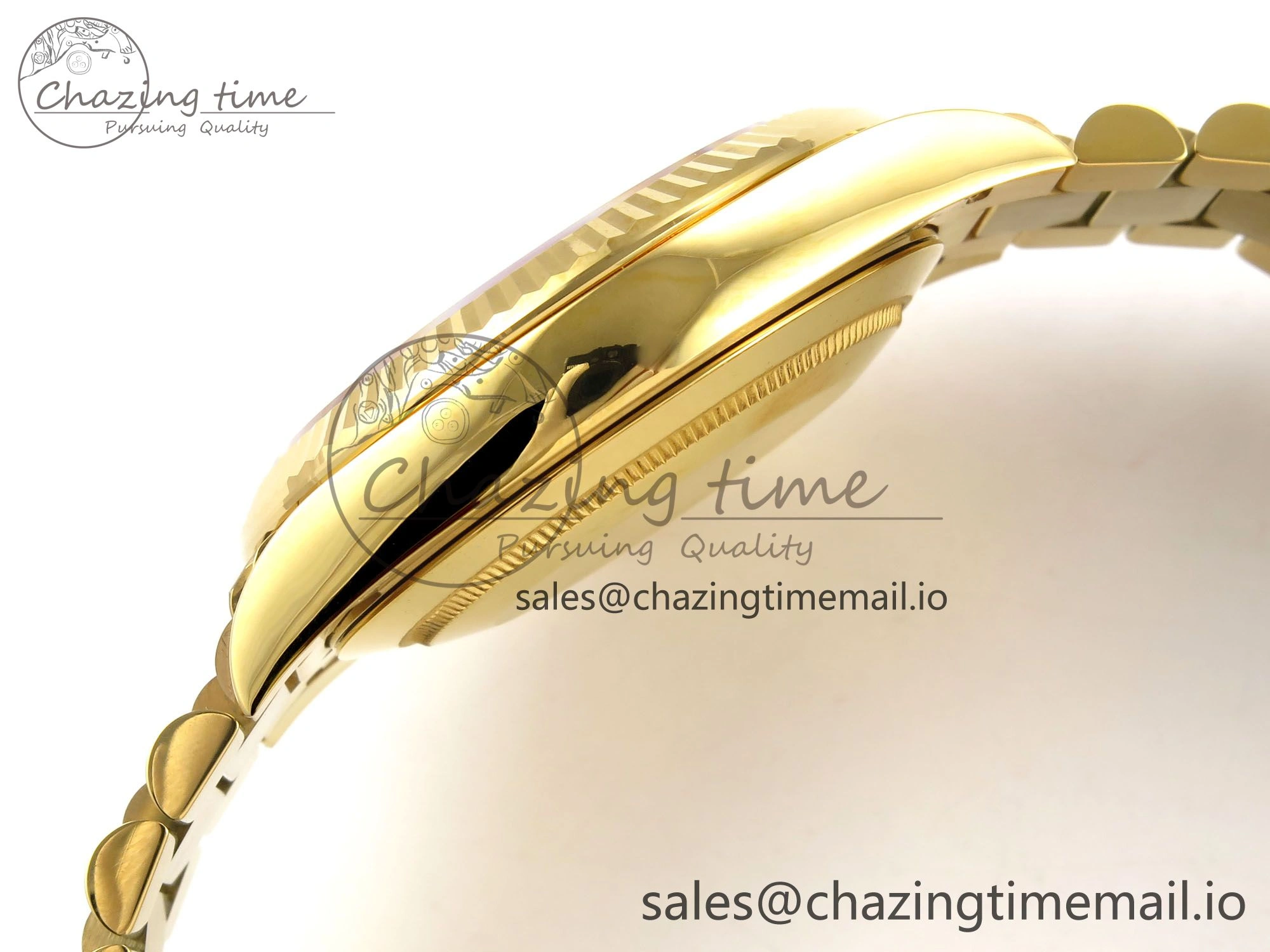 Day Date 40 YG 228238 THBF 1:1 Best Edition Green Ombre Roman Dial on President Bracelet VR3255 (Gain Weight)