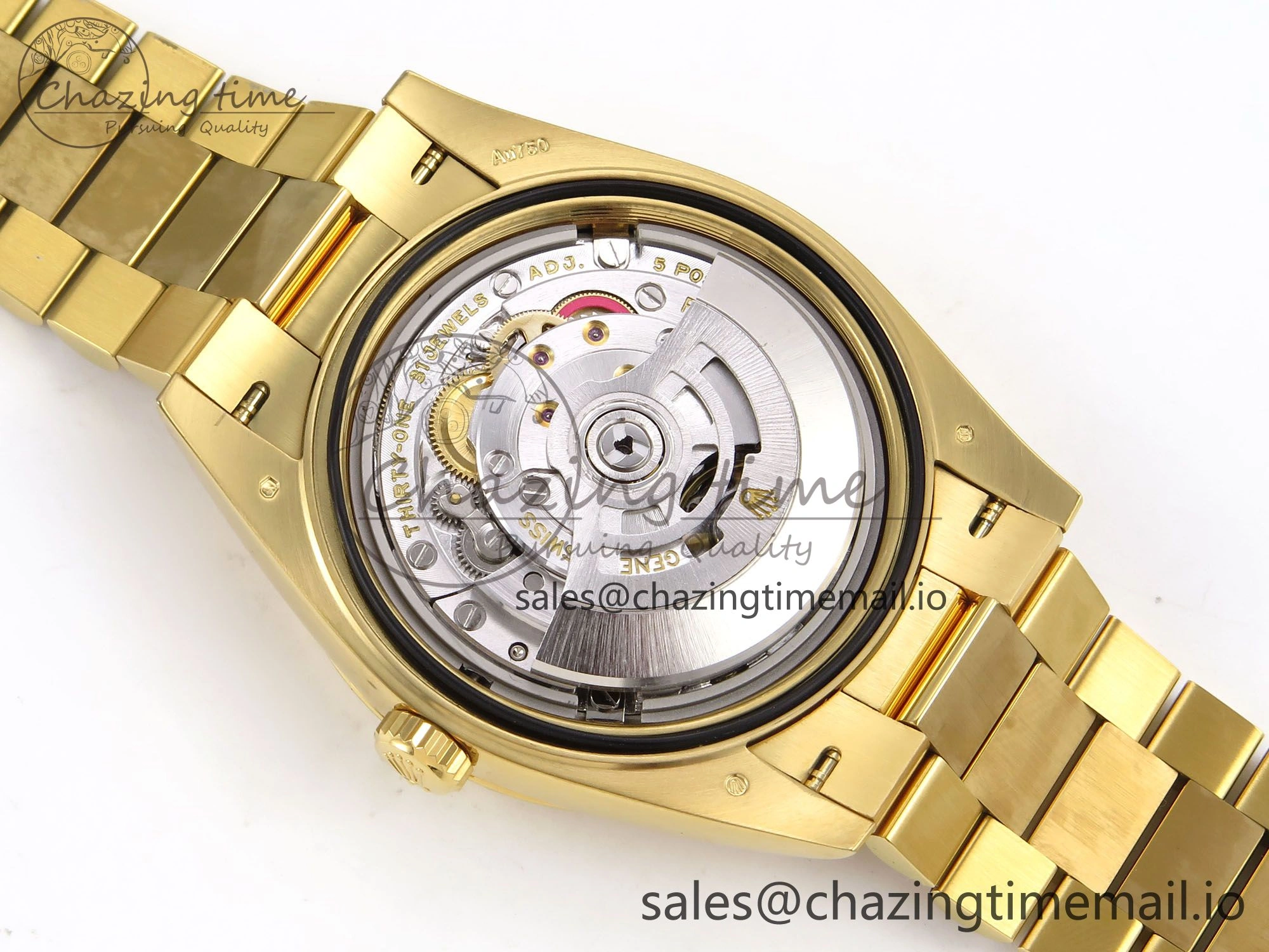 Day Date 40 YG 228238 THBF 1:1 Best Edition Green Ombre Roman Dial on President Bracelet VR3255 (Gain Weight)