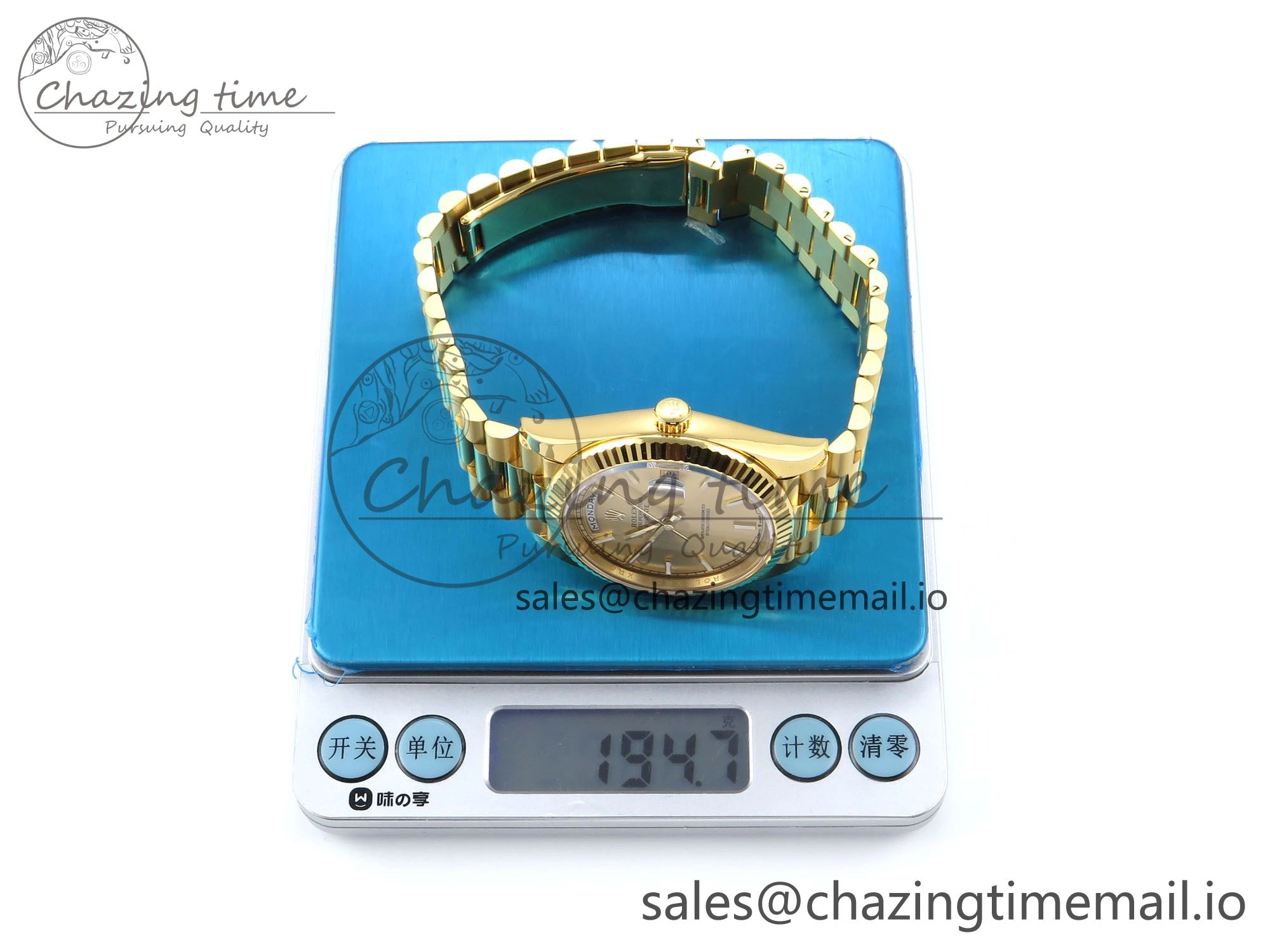 Day Date 40 YG 228238 THBF 1:1 Best Edition YG Dial on President Bracelet VR3255 (Gain Weight)