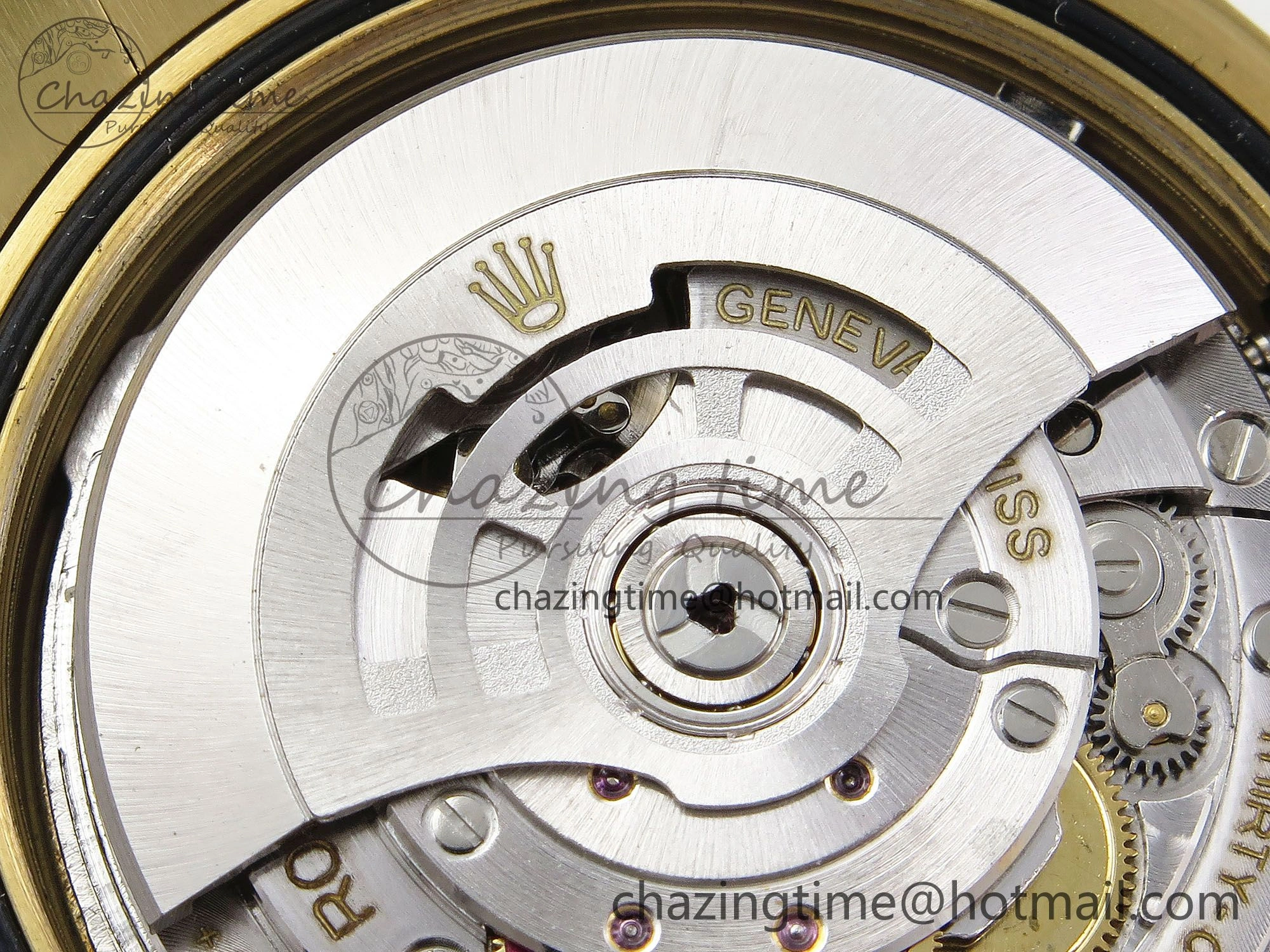 Day Date 40 YG JDF Gain Weight 904L Steel Silver Textured Stick Dial on President Bracelet VR3255 V3