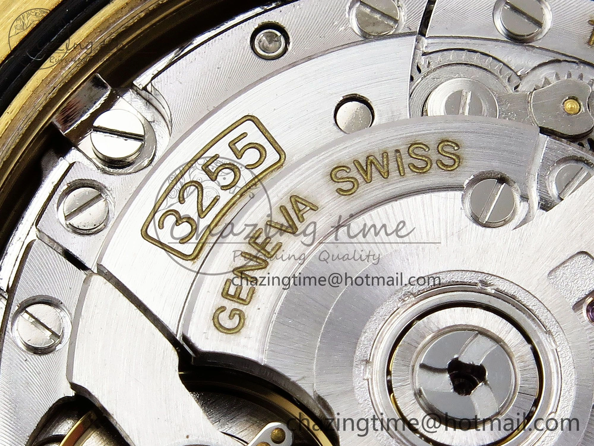 Day Date 40 YG JDF Gain Weight 904L Steel Silver Textured Stick Dial on President Bracelet VR3255 V3