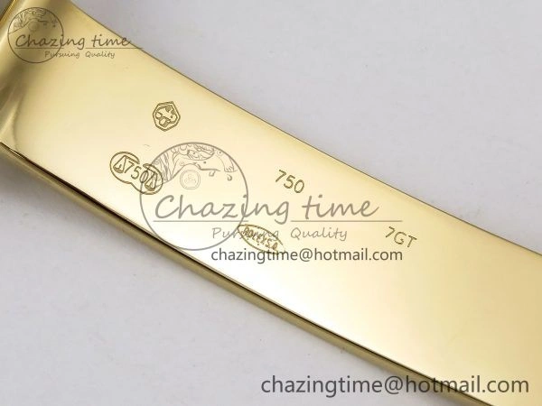 Day Date 40 YG JDF Gain Weight 904L Steel White Crystal Dial on President Bracelet VR3255 V3