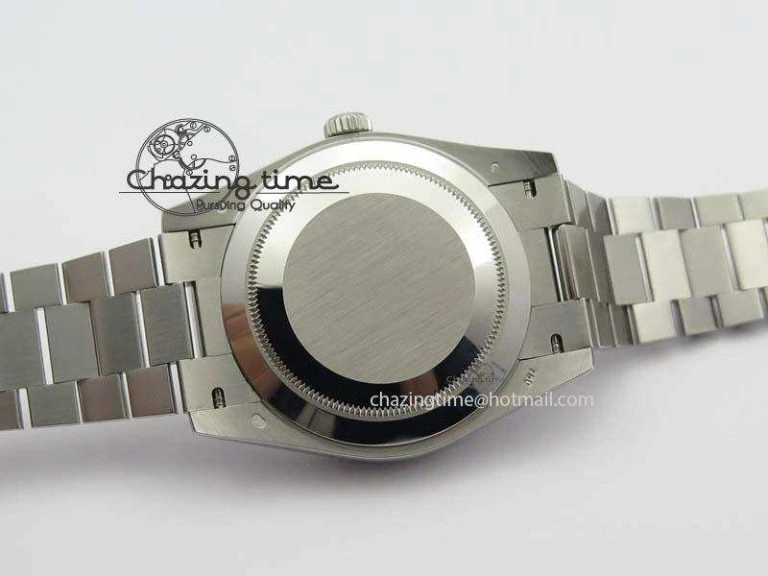 Day-Date 40mm 228206 SS Noob 1:1 Best Edition Quadrant Textured Ice Blue Dial On SS Bracelet A3255