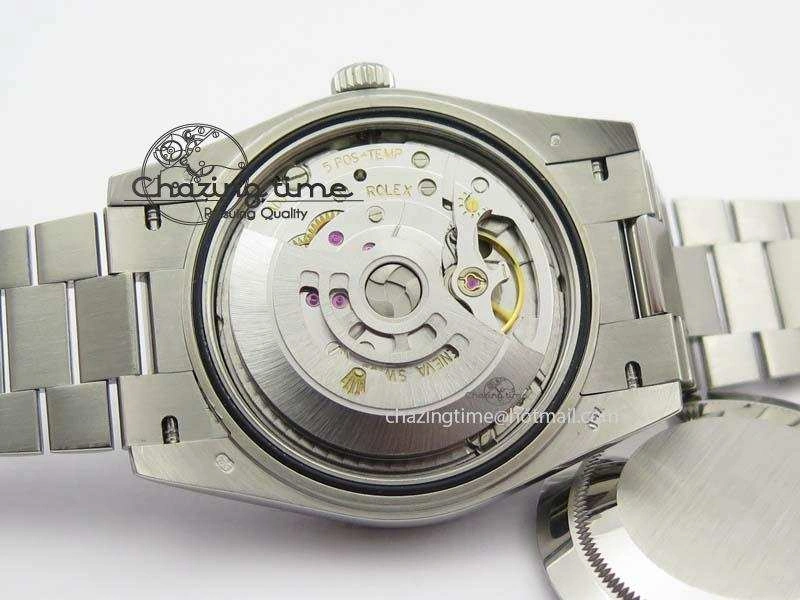 Day-Date 40mm 228206 SS Noob 1:1 Best Edition Quadrant Textured Ice Blue Dial On SS Bracelet A3255
