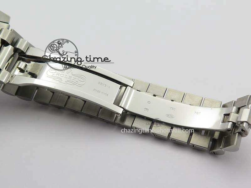 Day-Date 40mm 228206 SS Noob 1:1 Best Edition Quadrant Textured Ice Blue Dial On SS Bracelet A3255