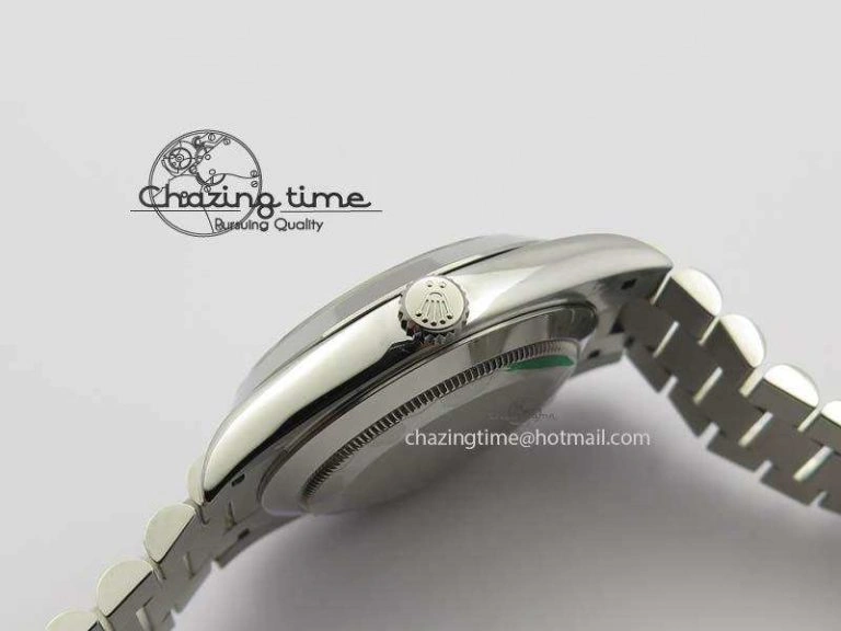 Day-Date 40mm 228206 SS Noob 1:1 Best Edition Quadrant Textured Ice Blue Dial On SS Bracelet A3255