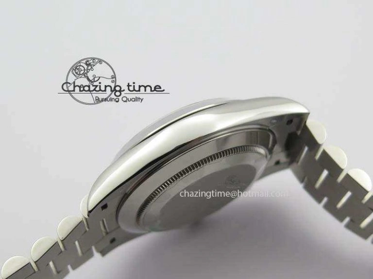Day-Date 40mm 228206 SS Noob 1:1 Best Edition Quadrant Textured Ice Blue Dial On SS Bracelet A3255
