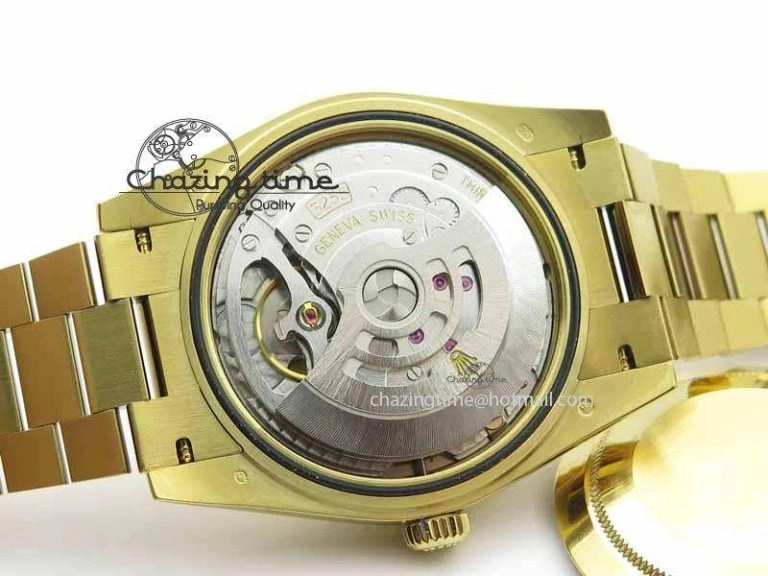 Day-Date 40mm 228238 YG Noob 1:1 Best Edition Silver Dial On YG President Bracelet A3255