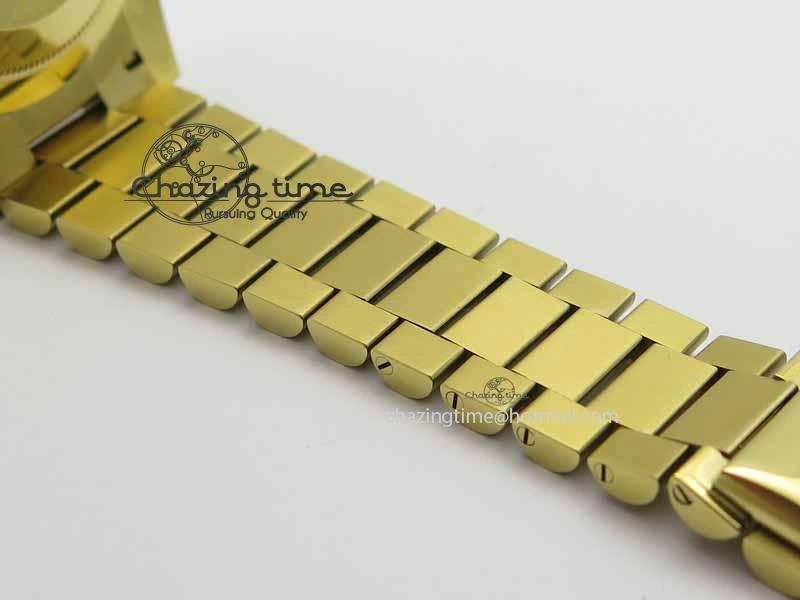 Day-Date 40mm 228238 YG Noob 1:1 Best Edition YG Dial On YG President Bracelet A3255