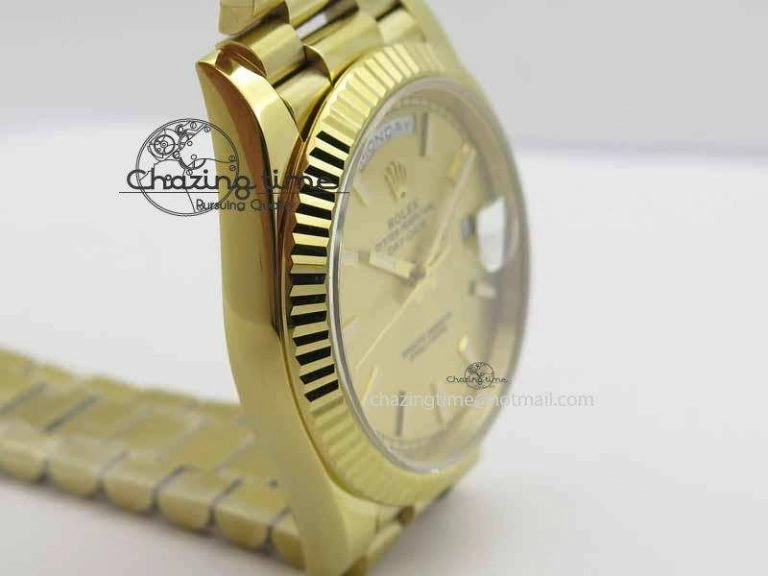 Day-Date 40mm 228238 YG Noob 1:1 Best Edition YG Dial On YG President Bracelet A3255