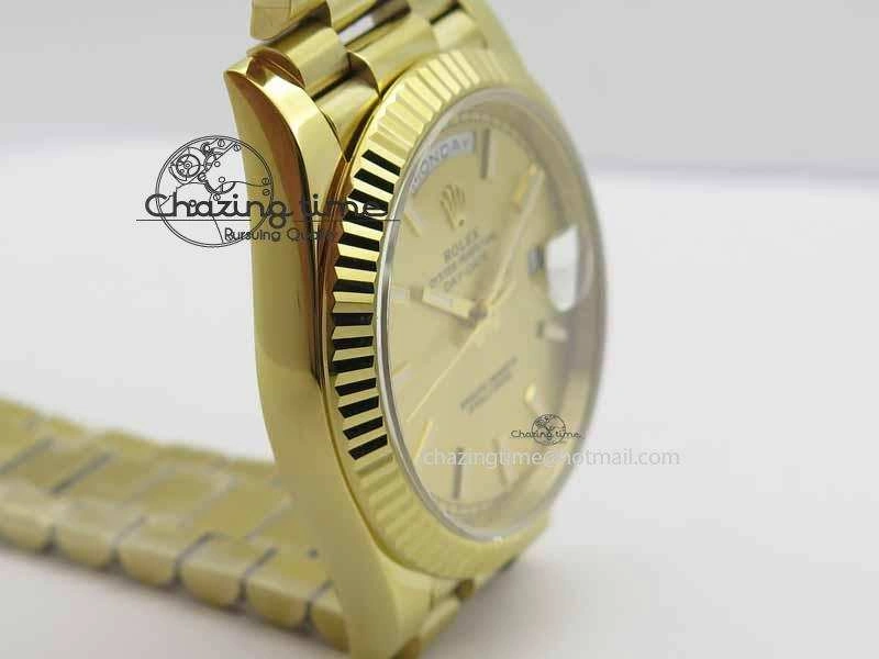 Day-Date 40mm 228238 YG Noob 1:1 Best Edition YG Dial On YG President Bracelet A3255