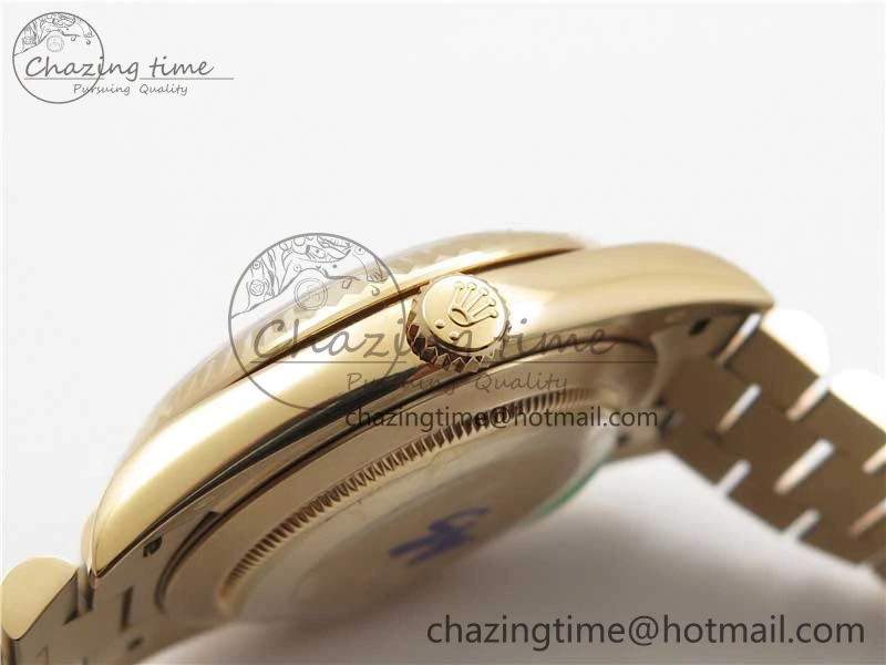 Day-Date 40mm 228239 BP New Dial Version 904 RG Textured Stick Markers Dial on RG President Bracelet A2836