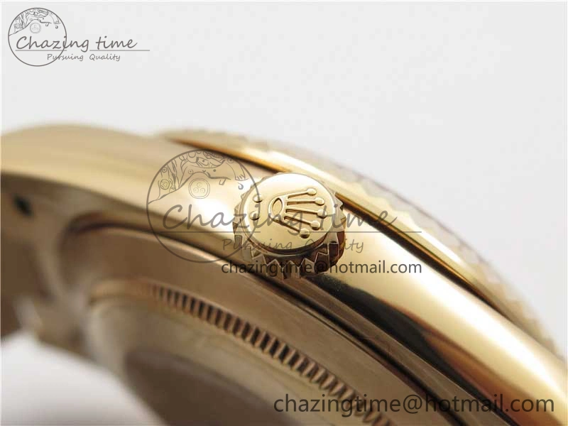 Day-Date 40mm 228239 BP New Dial Version 904 RG Textured Stick Markers Dial on RG President Bracelet A2836