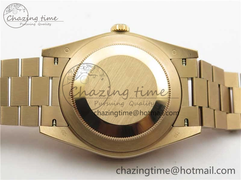 Day-Date 40mm 228239 BP New Dial Version 904 RG Textured Stick Markers Dial on RG President Bracelet A2836