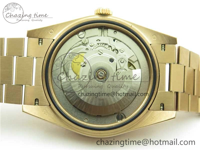 Day-Date 40mm 228239 BP New Dial Version 904 RG Textured Stick Markers Dial on RG President Bracelet A2836