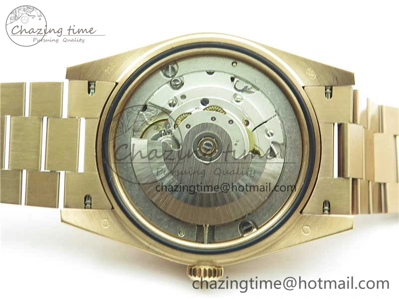 Day-Date 40mm 228239 BP New Dial Version 904 RG Textured Stick Markers Dial on RG President Bracelet A2836