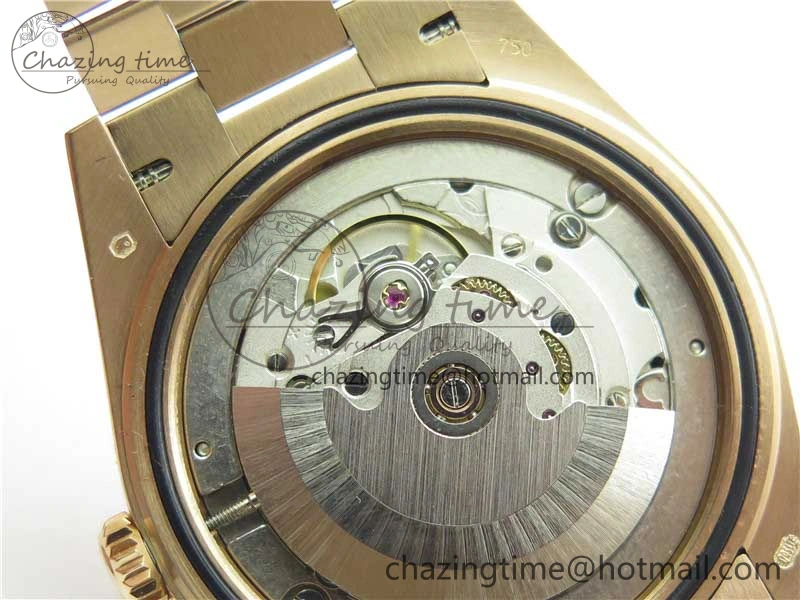 Day-Date 40mm 228239 BP New Dial Version 904 RG Textured Stick Markers Dial on RG President Bracelet A2836