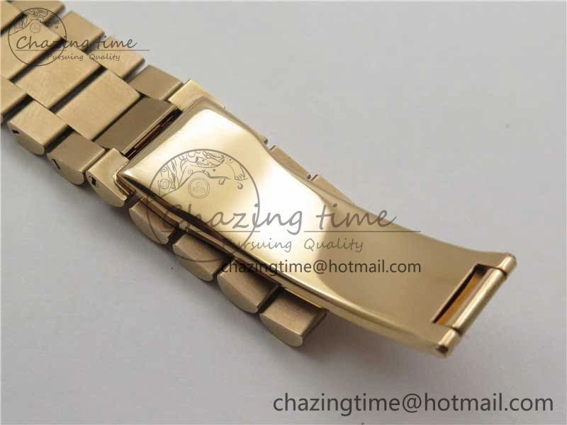 Day-Date 40mm 228239 BP New Dial Version 904 RG Textured Stick Markers Dial on RG President Bracelet A2836