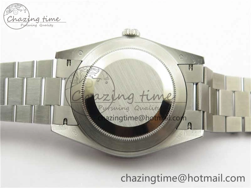 Day-Date 40mm 228239 BP New Dial Version 904 SS Ice Blue Textured Dial on SS President Bracelet A2836