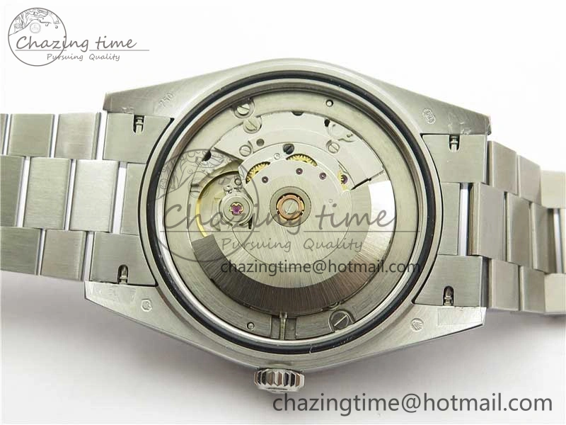 Day-Date 40mm 228239 BP New Dial Version 904 SS Ice Blue Textured Dial on SS President Bracelet A2836