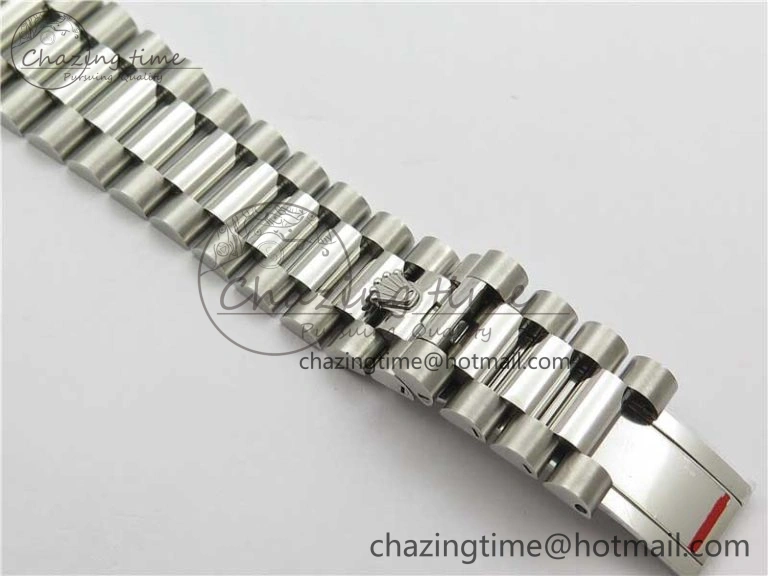 Day-Date 40mm 228239 BP New Dial Version 904 SS Ice Blue Textured Dial on SS President Bracelet A2836