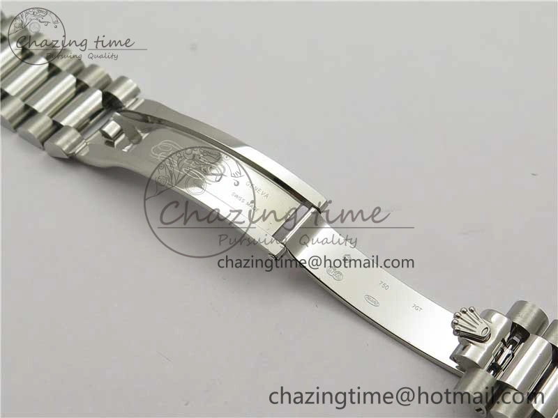 Day-Date 40mm 228239 BP New Dial Version 904 SS Ice Blue Textured Dial on SS President Bracelet A2836