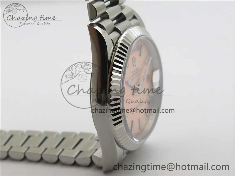 Day-Date 40mm 228239 BP New Dial Version 904 SS RG Stick Markers Dial on SS President Bracelet A2836