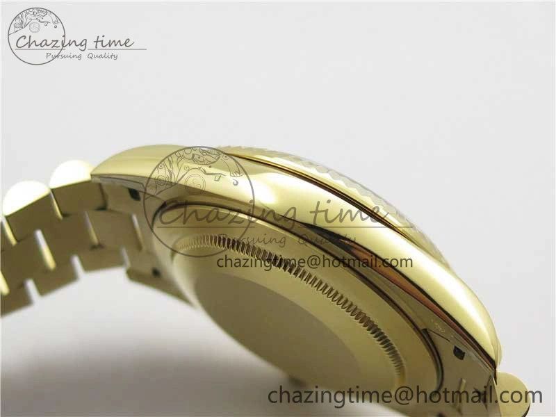 Day-Date 40mm 228239 BP New Dial Version 904 YG Silver Roman Markers Dial on SS President Bracelet A2836