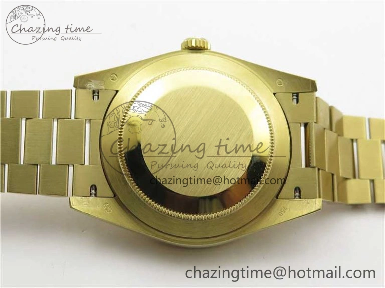 Day-Date 40mm 228239 BP New Dial Version 904 YG Silver Roman Markers Dial on SS President Bracelet A2836