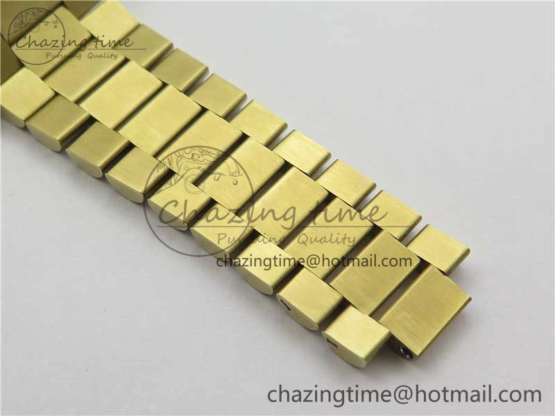 Day-Date 40mm 228239 BP New Dial Version 904 YG Silver Roman Markers Dial on SS President Bracelet A2836