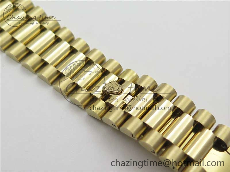 Day-Date 40mm 228239 BP New Dial Version 904 YG Silver Roman Markers Dial on SS President Bracelet A2836