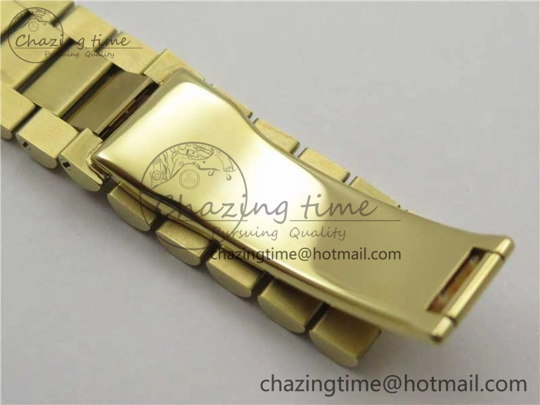 Day-Date 40mm 228239 BP New Dial Version 904 YG Silver Roman Markers Dial on SS President Bracelet A2836