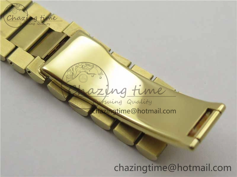 Day-Date 40mm 228239 BP New Dial Version 904 YG Silver Roman Markers Dial on SS President Bracelet A2836
