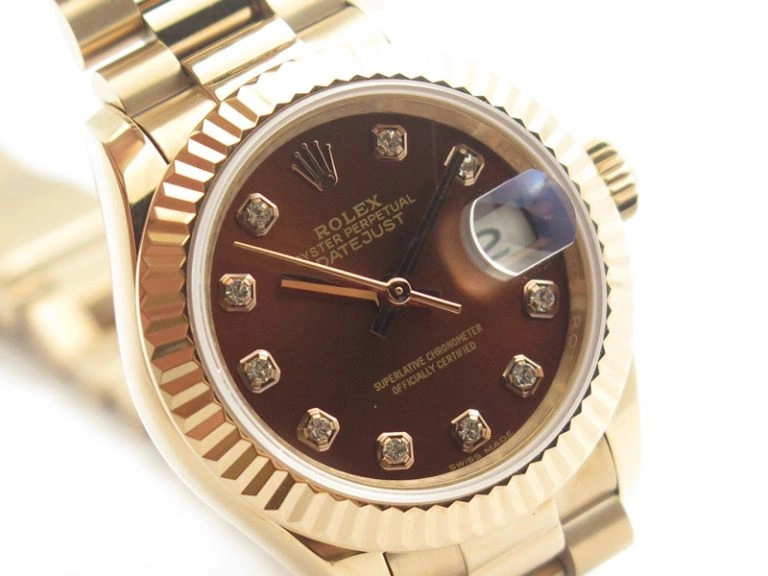 Day-Date 40mm 228239 RG Noob 1:1 Best Edition Brown Dial On RG President Bracelet A3255