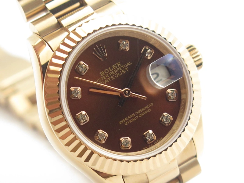 Day-Date 40mm 228239 RG Noob 1:1 Best Edition Brown Dial On RG President Bracelet A3255