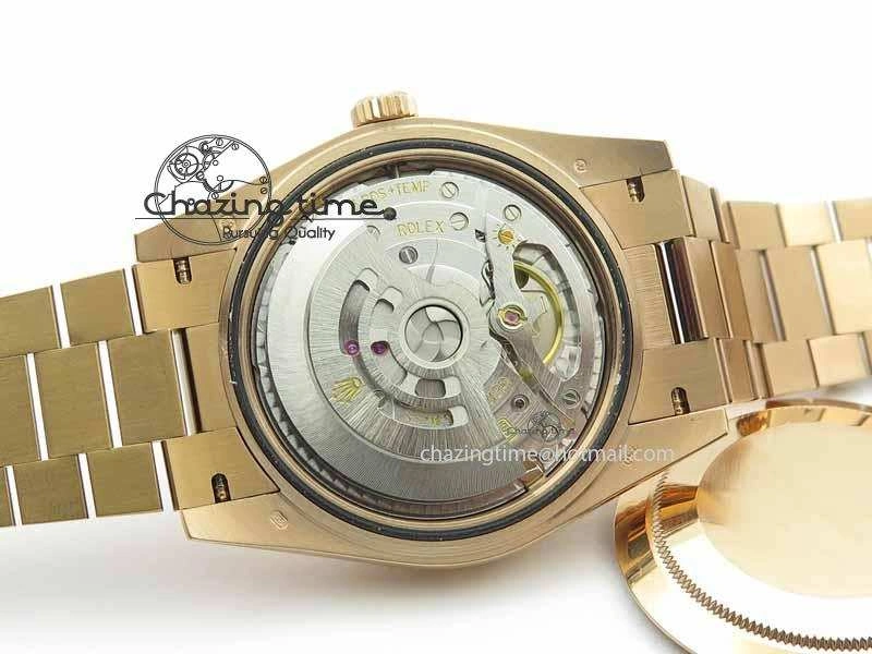 Day-Date 40mm 228239 RG Noob 1:1 Best Edition Green Roman Dial On RG President Bracelet A3255